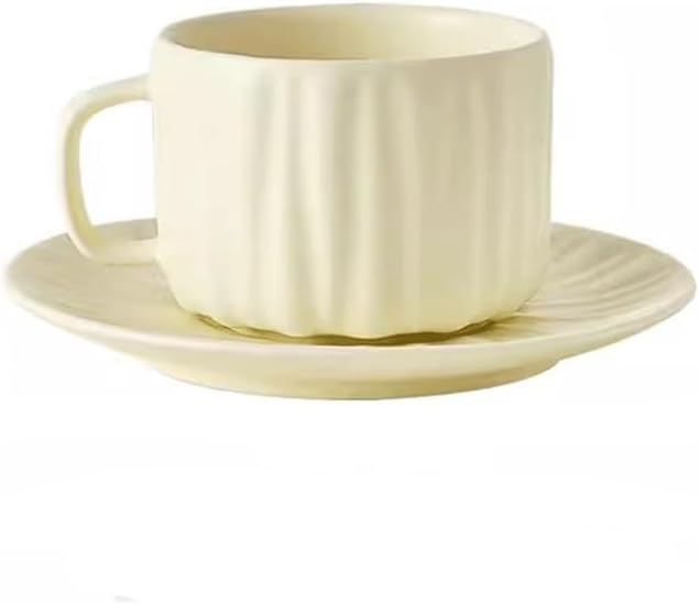 Glass Cup Tea Cup Glass Coffee Cup Ceramic Coffee Cup and Saucer Set Mug Nordic Feng Shui Cup Girls Couple Cup