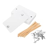 Cabilock 10 Stück Korbetiketten: 7,6 x 5,1 cm große weiße Acryl-Etiketten mit Kabelbindern und Nägeln – wiederverwendbare Etiketten für Vorratsbehälter, Wäschekörbe und Kleiderschränke (Stil 1)