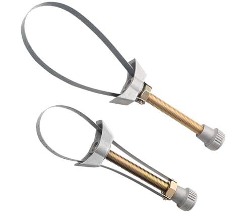WADY Chiave Per Filtro Olio, Chiave Per Cinghia Di Rimozione Del Filtro Dell'olio, Chiave per filtri dell'olio con fascia in acciaio Campo di serraggio Ø 60-120mm, Chiave Smontaggio Filtri Olio Auto
