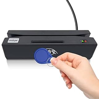 Ossiygar Multi-Function Card Reader, Magstrip Card Reader, Credit Card Reader, Memory chip Card Reader Writer, NFC Card Reader Writer, PSAM Card Reader Writer, Can be Used with Cashier Register