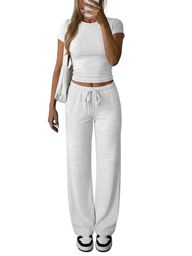 ANRABESS Women's 2 Piece Summer Matching Lounge Sets...