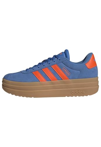 Adidas Femme VL Court Bold Shoes, Ray Blue/Impact Orange/Gum 3, 40 EU