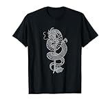 Espada de un samurái y dragón japonés Camiseta