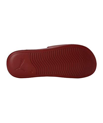 Image of PUMA Unisex Adult Popcat 20 Slide Sandal, Red Dahlia White, 3 UK