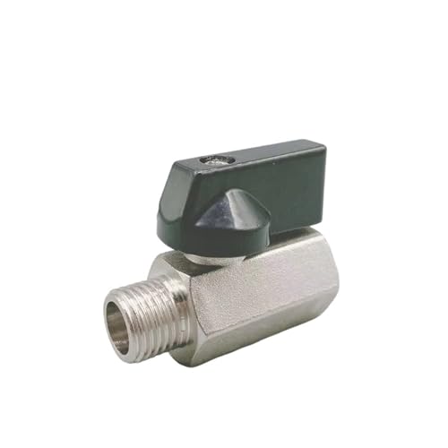 Mini válvula de bola de latón con rosca 1/8" para regular aire comprimido 2