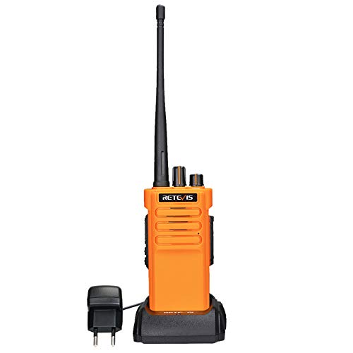 RT29 Walkie Talkie a Lungo Raggio Alta Potenza Batteria 3200 mAh Standby 16 Canali VOX Lunga Distanza 1 Pezzo Arancione