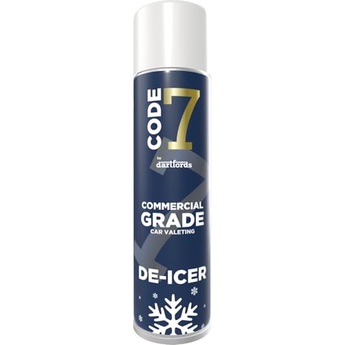 Code 7 De-Icer 600ml | Fast Acting Ice & Frost Remover for Car & Van Windscreens | Quickly Clears Locks & Padlocks | Works to -20°C