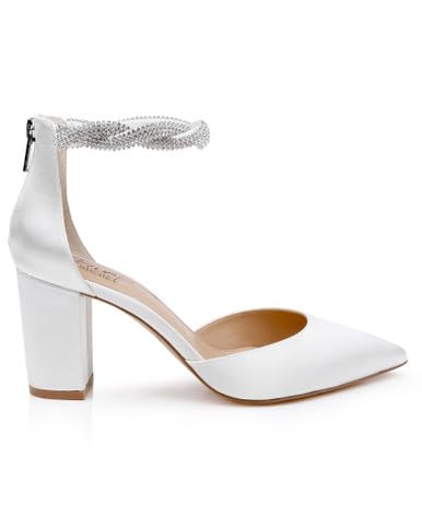 Jewel Badgley Mischka Tinsley Pointed Toe Block Heel Pumps4