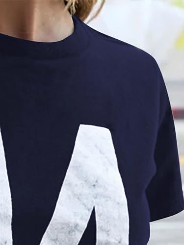 Image of SOLY HUX Girl's Number Graphic Tees Short Sleeve Y2k Tops Jersey Shirts
