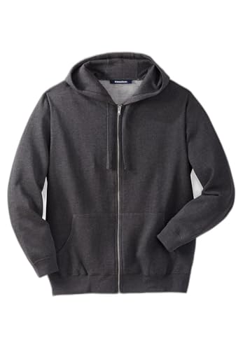 Image of KingSize Men's Big & Tall Fleece Zip-front Hoodie Jacket