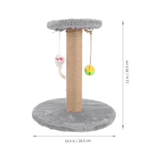 Rascador vertical para gatos FAVOMOTO gris pequeño miniatura 2