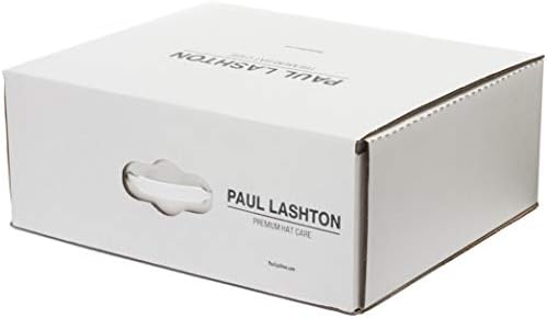Paul Lashton Premium Travel & Storage Hat Care Box Storage for Straw, Panama, Wool Felt, Fedora, Cowboy Hats White