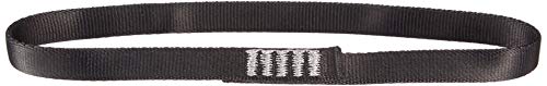 Kong. ARO Sling Tubular. Anello di Fettuccia per Ancoraggi. Poliammide. Resistenza Elevata Fino a 23 KN. Durevole. Cuciture rinforzate. EN: 795/B, 354, 566. UIAA e EAC. Misura 30 cm, Nero, 28 g.