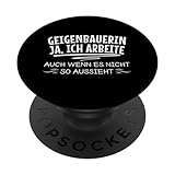 Lustige Geigenbauerin Musikinstrumente Handwerk PopSockets mit austauschbarem PopGrip