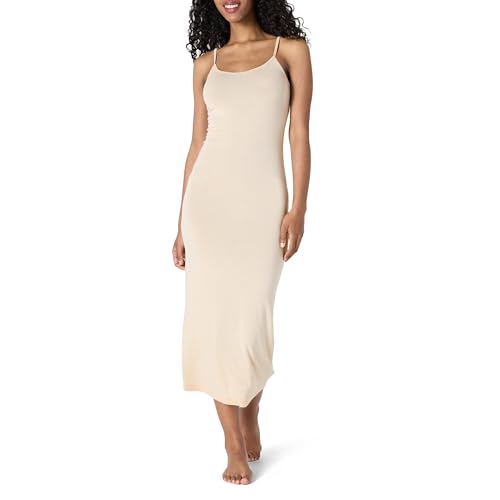 Amazon Essentials Vestido de Tirantes de Modal Suave para Dormir Mujer, Perla, XXL