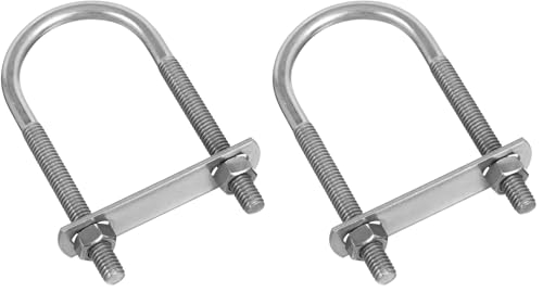 Image of National Hardware N222-455 2193BC U Bolt in Stainless Steel,#526-5 /16 inchx1-3 /4 x4-1 /4 (Pack of 2)