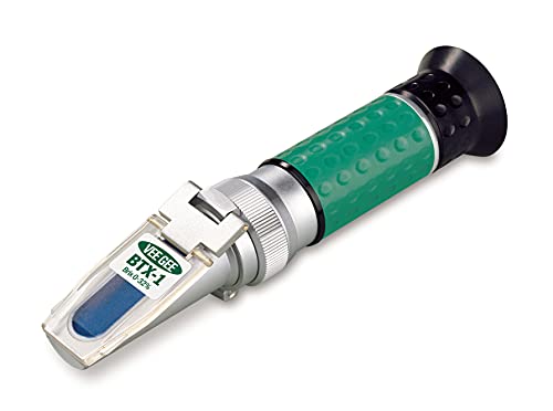 Vee Gee Scientific BTX-1 Handheld Refractometer, with Brix Scale, 0-32%, + -0.2% Accuracy, 0.2% Resolution, 10 to 30 degree C ATC