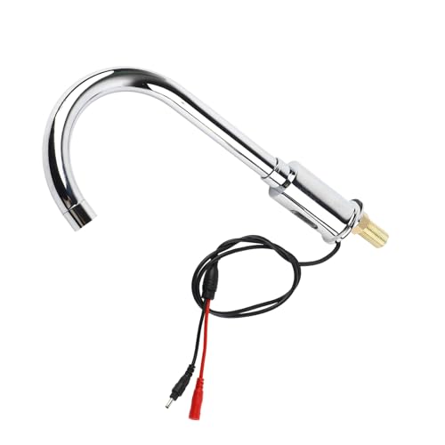 Robinet Automatique de Lavabo de Salle de Bain sans Touche, Robinet Infrarouge à Lavabo électronique en Alliage Zinc en Alliage de Salle de Bains pour le...