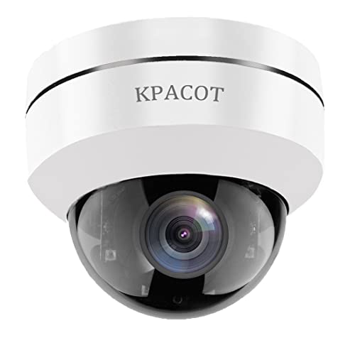 【5倍光学ズーム・自動追跡】KPACOT 防犯カメラ 屋外 PTZ PoE カメラ 500万画素...