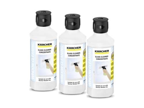 Karcher Lot de 3 Solutions concentrées de Nettoyage pour Nettoyeur de vitres