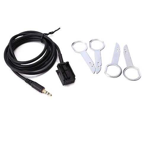 ENJOY-UNIQUE Adaptateur de câble d'entrée Auxiliaire 6000CD pour câble d'alimentation Autoradio CD Ford Fiesta Focus Mondeo 6000