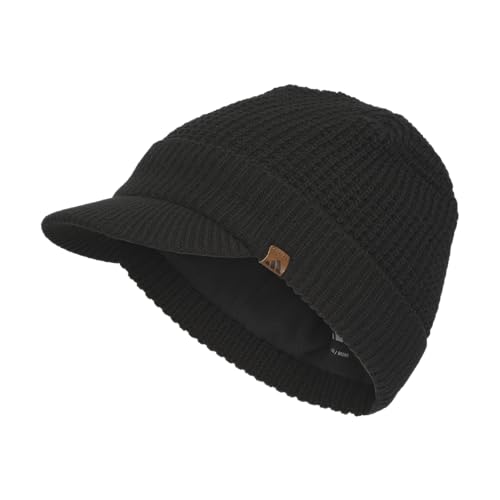 Adidas Mens Griggs Brimmer Beanie with Brim Standard Fit Winter Hat