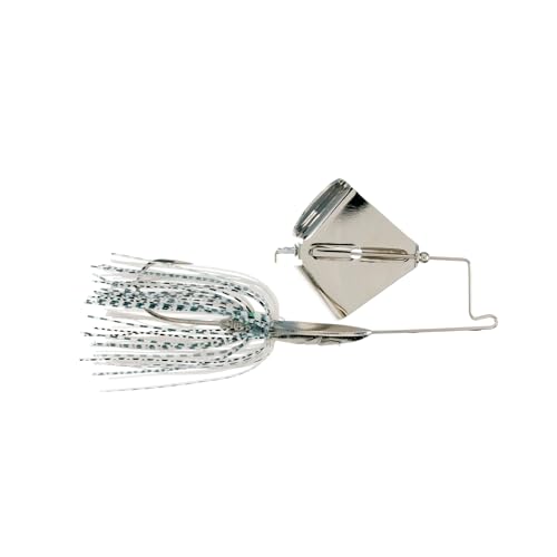 Buckeye Lures Buzzerk Fishing Buzzbait - Head-Knocking Design for Explosive Strikes Skirts & Forage-Mimicking Colors - 3/8 oz, Mouse w/Nickel Blade