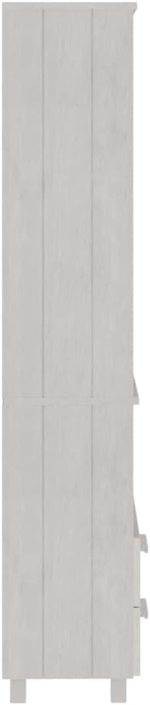 Highboard HAMAR White,Bar Cabinet,Corridor Cabinet,Buffet Cabinet,Accent Cabinet,Display Cabinet,Living Room Cabinet,for Kitchen,Living Room,Bedroom,Corridor,23.6"x13.8"x70.9" Solid Wood Pine