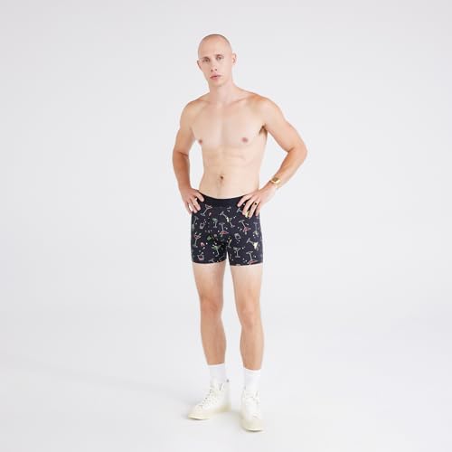 SAXX Underwear Co. Men's Underwear with Pouch Droptemp Cooling Cotton Boxer Brief Fly4