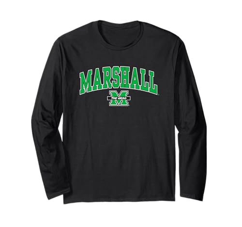 Marshall Thundering Herd Arch Over Black Long Sleeve T-Shirt