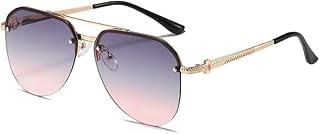 نظارة شمسية افياتور عصرية كبيرة الحجم للنساء 2025 من شو داي، نظارات شمسية افياتور ريترو لطيفة للحماية من الأشعة فوق البنفسجية وظلال كبيرة