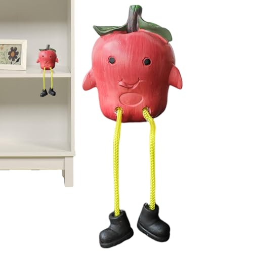 Dolls with Long Legs, Figures with Dangling Legs - Long Legged Dangling Doll in Fruit Shape Sculptures - Creative Shelf Decoration for Desk, Bookcase, Living Room