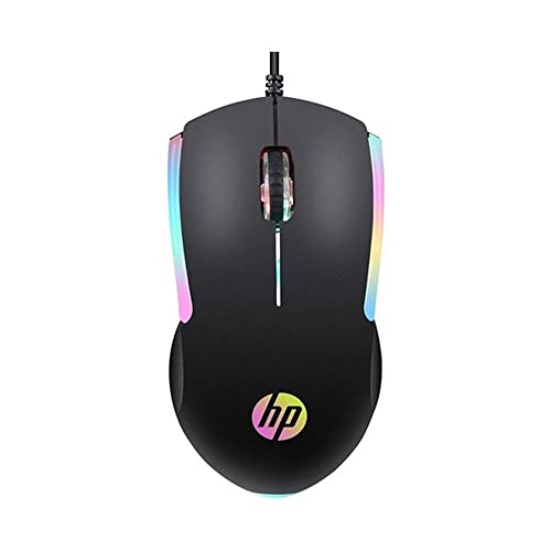 HP - Mouse Gamer USB M160 Preto - Sensor Óptico Ambidestro Resoluções até 1000 DPI e Iluminação Mult