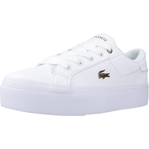 Lacoste Femme 45CFA0013 Vulcanized Sneakers, WHT/WHT, 39 EU