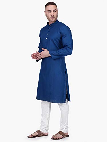 Image of Rajubhai Hargovindas Men's Premium Cotton Solid Kurta