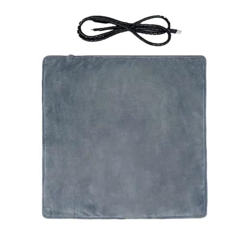 【lintai】ペット用ホットカーペット ペットヒーター 過熱保護 防水難燃性 タイマー機能 噛み付き防止 感電防止 厚手 柔らか 寒さ対策 取り外し可能で洗濯可能 猫 犬 小動物用 (45×45 スクエア)