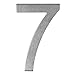Numero civico in acciaio inox adesivo, altezza 10 cm, numero civico design (7)