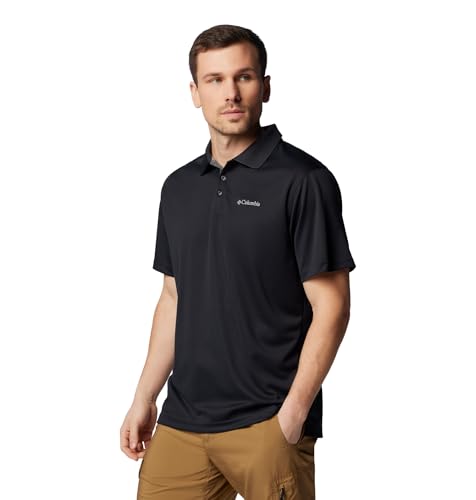 Columbia Mens Utilizer Short Sleeve Polo, Black, X-Large - image 5