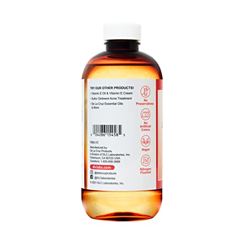 De La Cruz Sweet Almond Oil - Expeller Pressed Almond Oil For Skin And Hair 8 Fl. Oz. (236 Ml) #TOP2