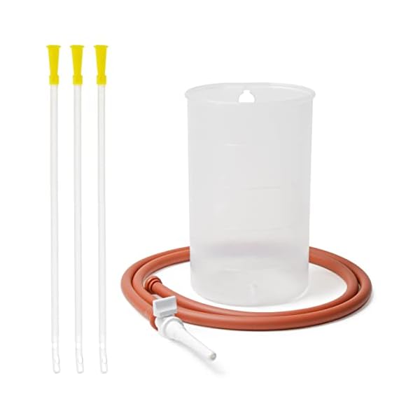 Dr. Wunder® Premium Einlaufset 1-Liter inkl. 3x Darmrohr (40cm) – Made in Germany | hochwertiges Irrigator Komplett-Set zur hygienischen Darmreinigung | BPA-frei | mit detaillierter Anleitung