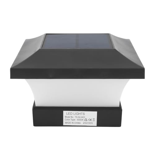 Qcwwy Solar Post Lights 4x4 Warm White LED Fence Deck with Easy Installation and Use for Outdoor Spaces, Qcwwyoavsxy8bri