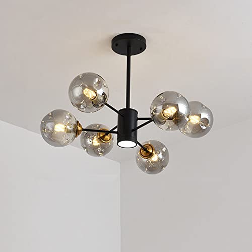 Plafonnier sputnik créatif pour plafonds hauts et bas avec tiges