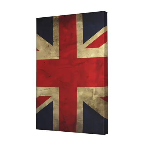 Toile drapeau britannique peindre un mur vide avec cette déco moderne de 45x30 cm