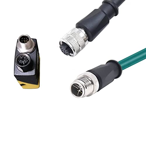 Cable de código A conector hembra M12 de 12 pines a cables voladores para cámara Vision Cognex 4