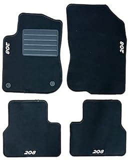 Carmats compatibili con tappeti 208 dal 2011 al 2018 in moquette con 2 fermi di fissaggio