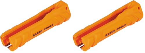 Image of Klein Tools L1412 5-in-1 Cable Stripping Tool for 12-14 AWG, NM Cable Ripper (12 /2 and 14 /2 Romex), Magnetic with Wire Looping Hole (Pack of 2)