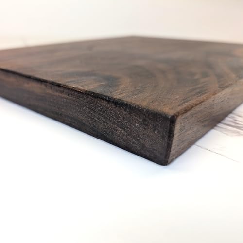 Tabla de cortar rectangular de madera nogal 27.9x22.9x2.8 cm miniatura 4