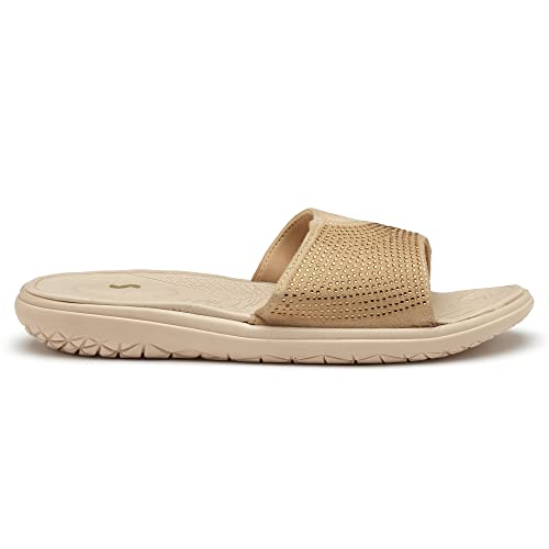 Image of SOLETHREADS PALM SLIDES | Durable | Sturdy | Light | Comfortable | Shock Absorbent | Slippers | Flip Flops | Slides for Women