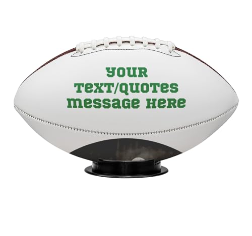 Personalized Football Coach Championship Message for Sports Fans Customized College Football Team Photo Game Accessories for Son from Dad Mom Custom Sports Ball Fans Picture Accessories