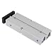 Produktbild 1pc Aluminiumlegierung Mini Compact Pneumatikzylinder, Rundkörper, doppeltwirkend, Doppelstange, 20mm Bohrung 100mm Hub
